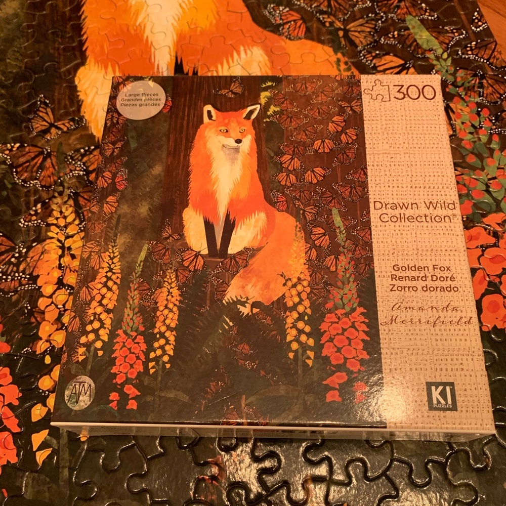Drawn Wild Collection Golden Fox Puzzle